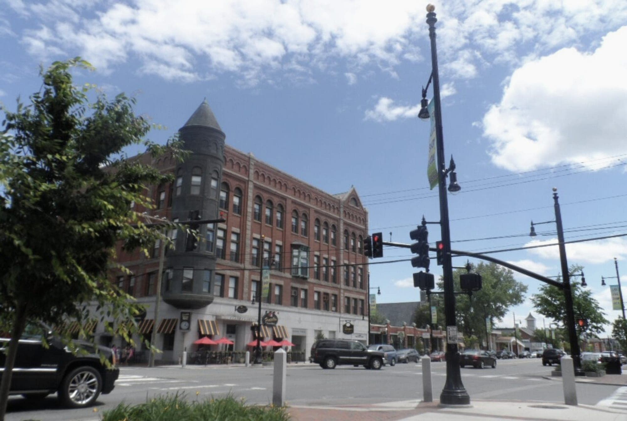 Downtown Nashua, New Hampshire, where Nash Construction has built since 1976